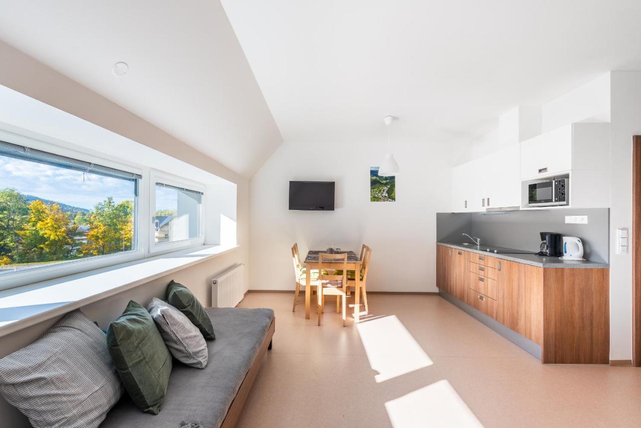 Apartmany Rokytka Snowhouse โรกีนีซ นัด ยีเซอโร ภายนอก รูปภาพ